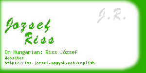 jozsef riss business card