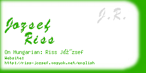 jozsef riss business card